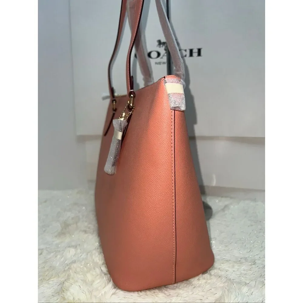 🔥🎁NWT! Coach Gallery Tote Handbag Light/Coral CH285 Msrp:$378.00